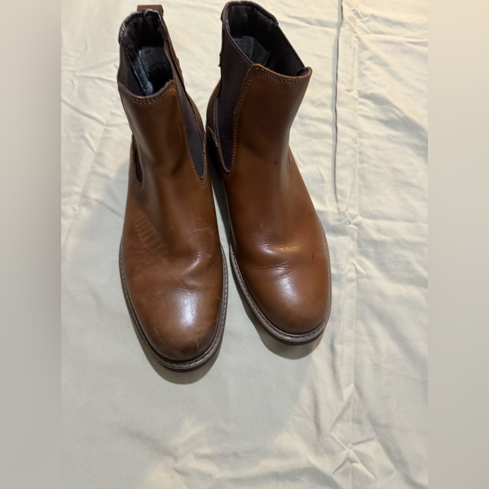 Flexi Brown Leather Men's Boots